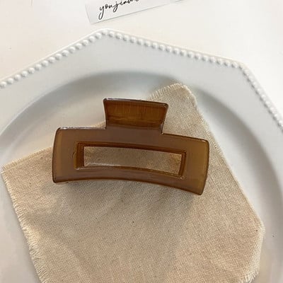 Vintage Morandi kávébarna fekete geometrikus téglalap keresztezett hajkarmos hajtartók női hajcsipesz fejfedők hajkiegészítők
