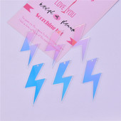 10 τμχ AB Color Lightning Ακρυλικά Γούρια για Κατασκευή Σκουλαρίκια Κρεμαστό Κολιέ Μπρελόκ Αξεσουάρ κοσμημάτων Προμήθειες υλικών