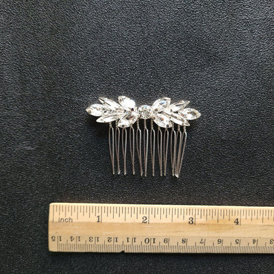 SLBRIDAL Aliaj Art Deco Mici Drăguț Strasuri Cristale Opal Pieptene de păr de nuntă Accesorii de păr de mireasă Domnișoare de onoare Bijuterii pentru femei