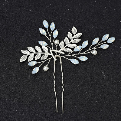 SLBRIDAL Aliaj Art Deco Mici Drăguț Strasuri Cristale Opal Pieptene de păr de nuntă Accesorii de păr de mireasă Domnișoare de onoare Bijuterii pentru femei