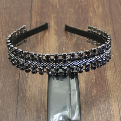 Nagyker Bohemia Sparkly full green Crystal Hajpánt Luxus strasszos gyémánt fejpánt Party Esküvői Női Haj kiegészítők