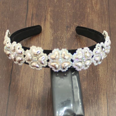 Nagyker Bohemia Sparkly full green Crystal Hajpánt Luxus strasszos gyémánt fejpánt Party Esküvői Női Haj kiegészítők