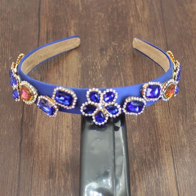 Nagyker Bohemia Sparkly full green Crystal Hajpánt Luxus strasszos gyémánt fejpánt Party Esküvői Női Haj kiegészítők