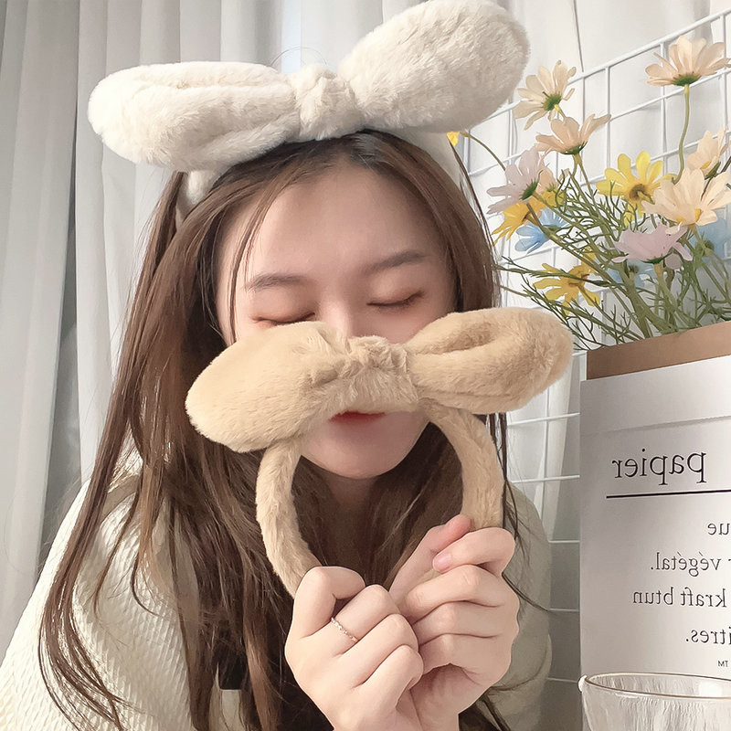 Nová Gils roztomilá plyšová čelenka s králičími ušami, jeseň/zima, krúžok na hlavu, kreslená dievčenská detská čelenka, čelenka, vlasové doplnky