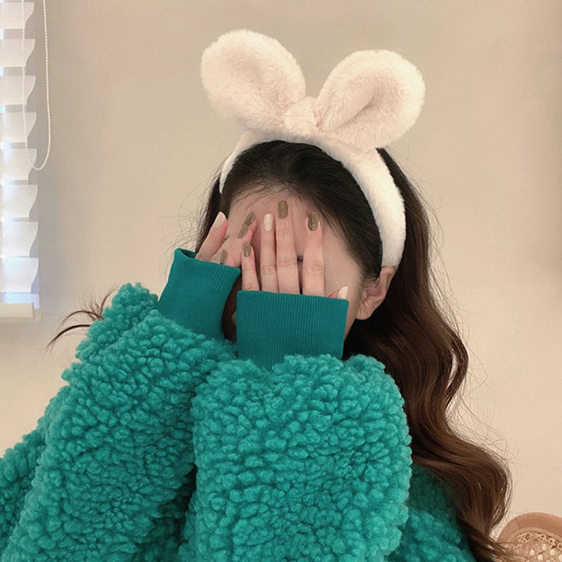 Nová Gils roztomilá plyšová čelenka s králičími ušami, jeseň/zima, krúžok na hlavu, kreslená dievčenská detská čelenka, čelenka, vlasové doplnky