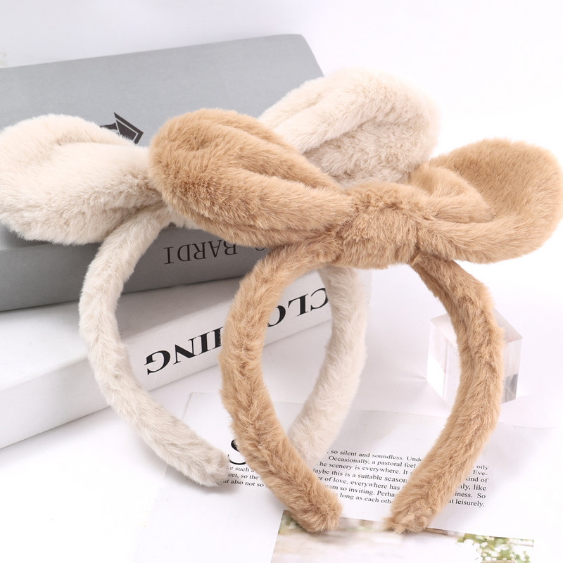 Nová Gils roztomilá plyšová čelenka s králičími ušami, jeseň/zima, krúžok na hlavu, kreslená dievčenská detská čelenka, čelenka, vlasové doplnky