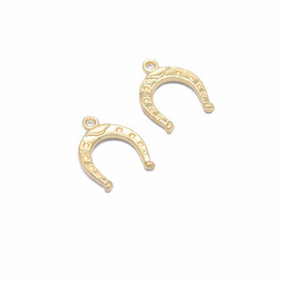 30 ks/sada zliatinových príveskov v 5 farbách, pozlátených zliatinových príveskov v tvare podkovy, ručne vyrobené závesné remeslá 16x13 mm