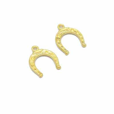 30 ks/sada zliatinových príveskov v 5 farbách, pozlátených zliatinových príveskov v tvare podkovy, ručne vyrobené závesné remeslá 16x13 mm