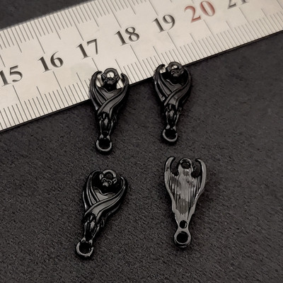 JINDINSP 40db 20*9mm-es mini fekete denevér bűbáj fülbevalóhoz karkötő nyaklánc ékszer készítés barkács ékszer leletek tervezői varázslatok