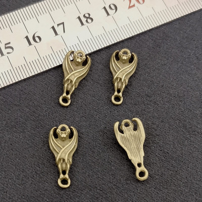 JINDINSP 40db 20*9mm-es mini fekete denevér bűbáj fülbevalóhoz karkötő nyaklánc ékszer készítés barkács ékszer leletek tervezői varázslatok
