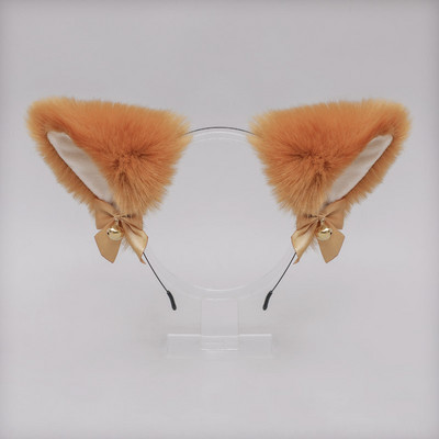 Banda de păr cu urechi de blană de vulpe de pisică Lolita Anime Night Party Cerc de păr Accesorii pentru păr pentru fete Cerc de păr
