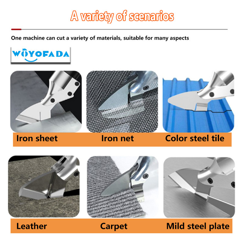 Foarfece electrice de călcat fără perii, fără fir, Instrumente de tăiat metal, Foarfece pentru foi de forfecare, din oțel carbon, pentru baterie Makita 18V