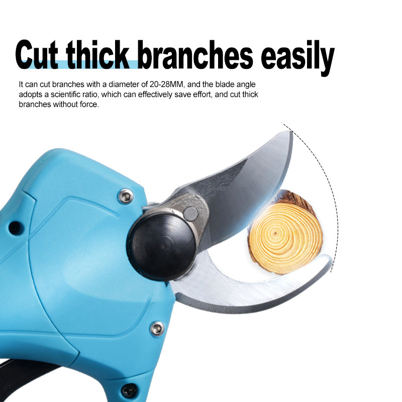 16,8 V 2000 mAh bežični rezač litij-ionske škare za rezidbu Učinkovite električne vrtne škare Vrtni alati za debele grane
