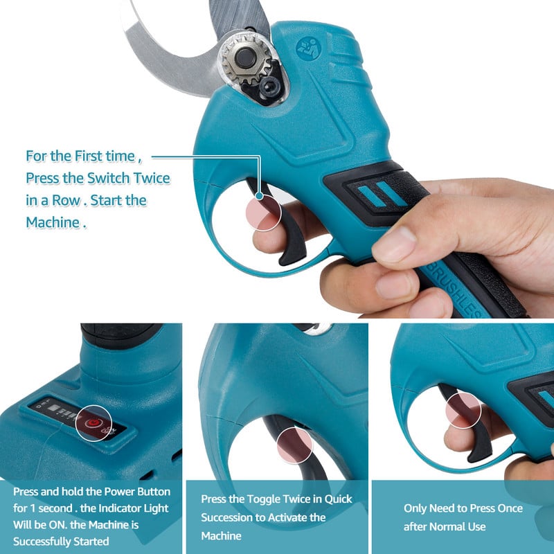 Akumulátorové nožnice na orezávanie ovocných stromov, bonsaje, elektrické nožnice na orezávanie konárov stromov pre batériu Makita 18V