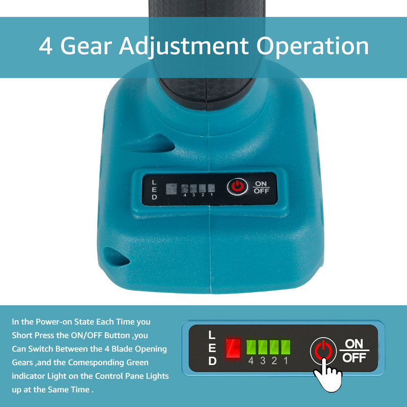Akumulátorové nožnice na orezávanie ovocných stromov, bonsaje, elektrické nožnice na orezávanie konárov stromov pre batériu Makita 18V