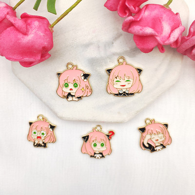 10gab Sakausējuma šarmu karikatūra Anime varonis SPY×FAMILY Kulonu Auskari DIY Rokassprādze Kaklarota Rotaslietas Aksesuāri Kawaii Charms