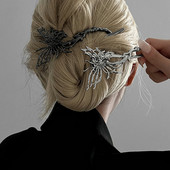 Koreai fém folyékony pillangós hajtű női szócsat banán csavaros csíptető a fej hátlapjához hajcsat női fejfedő hajtű