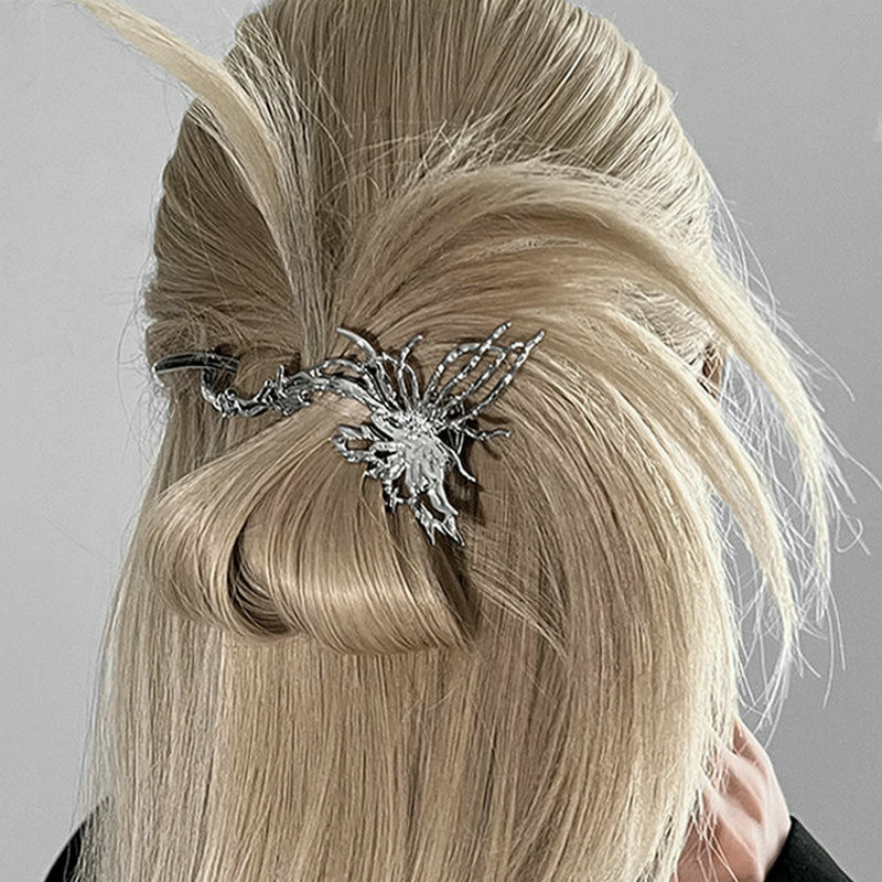 Koreai fém folyékony pillangós hajtű női szócsat banán csavaros csíptető a fej hátlapjához hajcsat női fejfedő hajtű