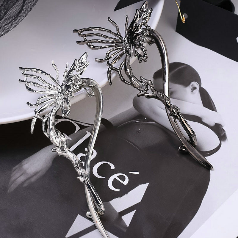 Koreai fém folyékony pillangós hajtű női szócsat banán csavaros csíptető a fej hátlapjához hajcsat női fejfedő hajtű