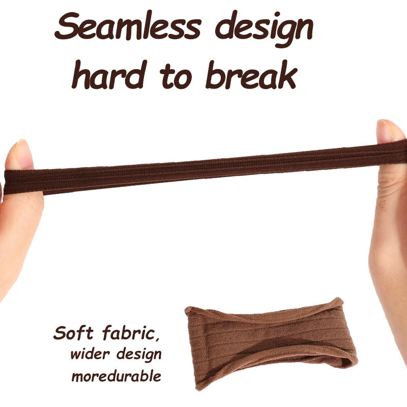 10 DB/Szett Női Lányok Alaphajpántok Egyszerű, egyszínű színű Rugalmas fejpánt Hajkötelek Nyakkendők Hajkiegészítők Lófaroktartó