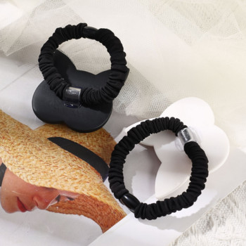 Нова черно-бяла анимационна котешка вратовръзка за коса Корейска сладка супер сладка глава Въже Гумена лента Еластични ленти за коса Аксесоари за коса за момичета