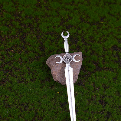 Witch Celtics Crescent Moon Pentagram Lotus Hajrudak Varázslatos Titokzatos Hajtű Wiccan Pogány Gothic Hajékszerek Ajándékba