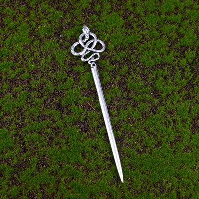 Witch Celtics Crescent Moon Pentagram Lotus Hajrudak Varázslatos Titokzatos Hajtű Wiccan Pogány Gothic Hajékszerek Ajándékba