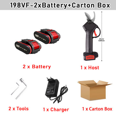 Elektrinės genėjimo žirklės Akumuliatorinės elektrinės genėjimo žirklės Tree Bonsai Įkraunamos genėjimo žirklės Sodo elektrinis įrankis Worx akumuliatoriui