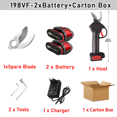 Elektrinės genėjimo žirklės Akumuliatorinės elektrinės genėjimo žirklės Tree Bonsai Įkraunamos genėjimo žirklės Sodo elektrinis įrankis Worx akumuliatoriui