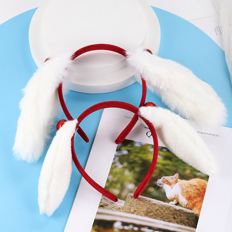 Aranyos Lányok Plüss Nyúlfül Hajpántok Fejfedők Fejpántok Női Lány Anime Cosplay Haj Kiegészítők Fejdísz