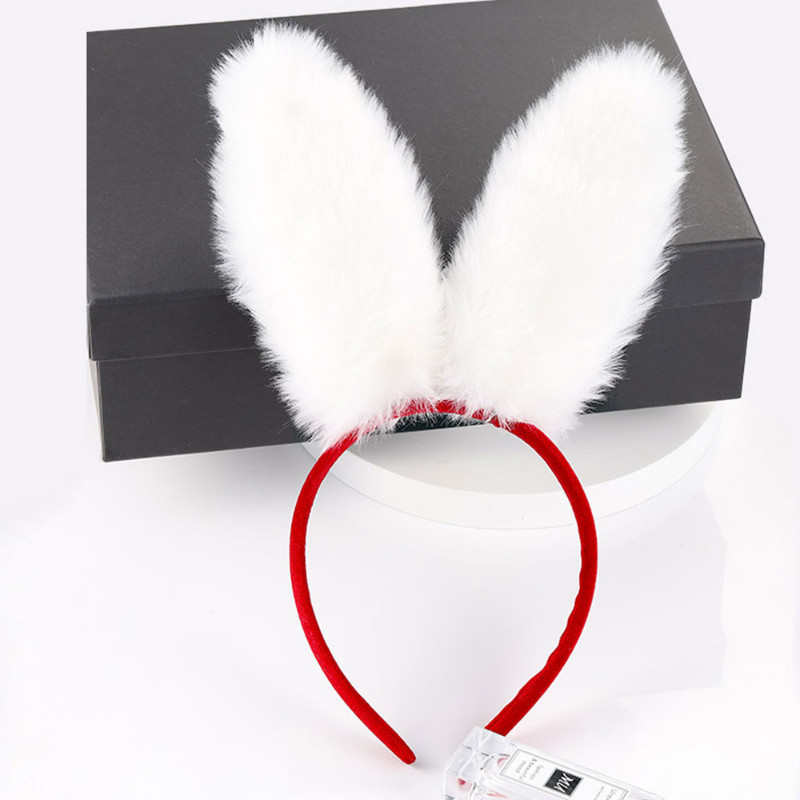 Aranyos Lányok Plüss Nyúlfül Hajpántok Fejfedők Fejpántok Női Lány Anime Cosplay Haj Kiegészítők Fejdísz