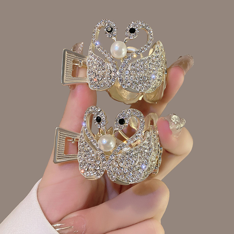 Moda Perle Stras Închizătoare de lebădă Coada de cal Artifact fix Bijuterii gheare de păr Accesorii de păr pentru femei Accesorii de păr fete