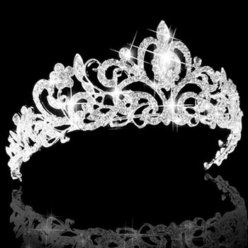 Принцеса Кристални диадеми и корони Лента за глава Детски момичета обожават булчински бал Корона с гребени Аксесоари за сватбено парти Бижута за коса