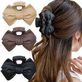 Módne dámske vlasové spony Akrylová mašľa Elegantná temperamentná mašľa Pazúrové spony Žralok Chyť vlasy Pazúr Dievčenský doplnok