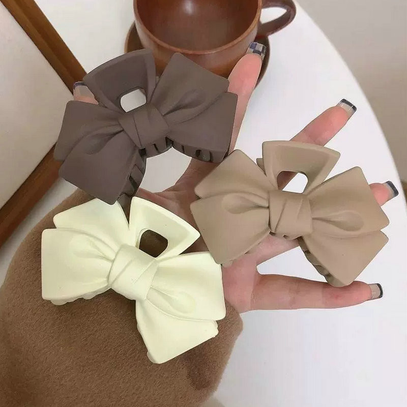 Módne dámske vlasové spony Akrylová mašľa Elegantná temperamentná mašľa Pazúrové spony Žralok Chyť vlasy Pazúr Dievčenský doplnok