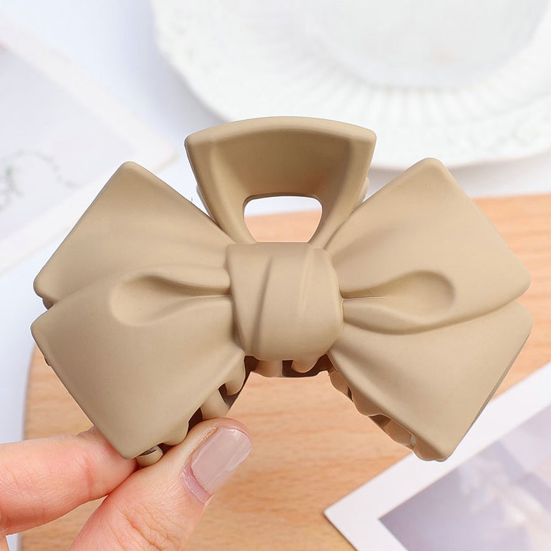 Módne dámske vlasové spony Akrylová mašľa Elegantná temperamentná mašľa Pazúrové spony Žralok Chyť vlasy Pazúr Dievčenský doplnok