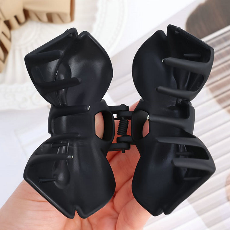 Módne dámske vlasové spony Akrylová mašľa Elegantná temperamentná mašľa Pazúrové spony Žralok Chyť vlasy Pazúr Dievčenský doplnok