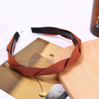 Módne vlasové obruče 2023, vlasové pásky pre ženy a dievčatá, prekrývajúce sa jednofarebné čelenky, dizajnérske vlasové doplnky, pokrývky hlavy