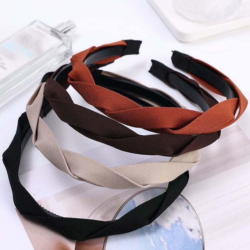 Módne vlasové obruče 2023, vlasové pásky pre ženy a dievčatá, prekrývajúce sa jednofarebné čelenky, dizajnérske vlasové doplnky, pokrývky hlavy