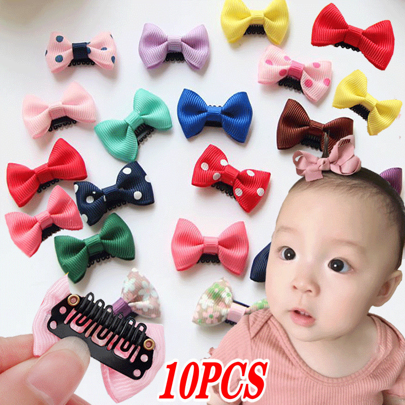 10 ks dievčenských sponiek do vlasov s mašľou, sponiek do vlasov, motýľových dekorácií a doplnkov