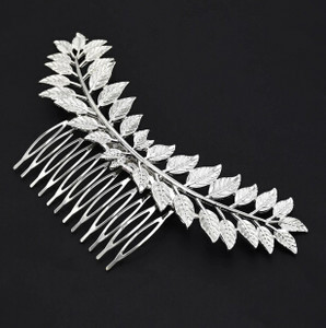 Görög istennőlevél hajfésűk nőknek Fém levél hajtűk Ékszerek Menyasszonyi fejdísz francia esküvői eljegyzési hajkiegészítő