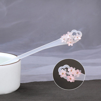 Čínske vlasové tyčinky s kvetinovou výzdobou, prívesok, šperky, retro módny účes, držiak na cop, šperky pre ženy a dievčatá