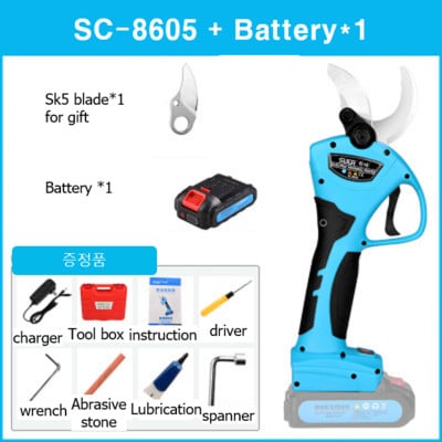 SC-8605 SUCA 40 mm lítiové batériové nožnice na orezávanie / záhradné náradie Elektrické nožnice na strihanie drevených konárov SC8605