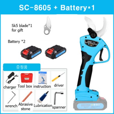 SC-8605 SUCA 40 mm lítiové batériové nožnice na orezávanie / záhradné náradie Elektrické nožnice na strihanie drevených konárov SC8605