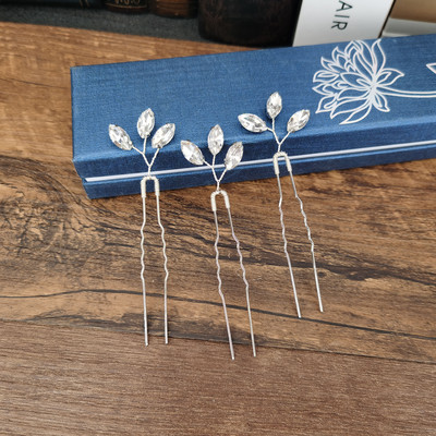 3 ks dámske listy perlové sponky do vlasov kovové sponky do vlasov svadobné svadobné vlasové šperky doplnky svadobné účesy nástroje na návrh vlasov