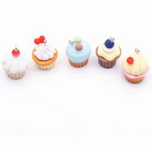 10db Szimulációs Cupcakes Aranyos medálok medálokhoz barkácsolás fülbevaló nyaklánc ékszer kiegészítők keresése