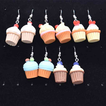 10 τμχ Simulation Cupcakes Cute Charms For Pendant DIY Earrings Κολιέ Κοσμήματα Αξεσουάρ Εύρεση