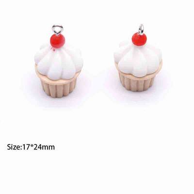 10db Szimulációs Cupcakes Aranyos medálok medálokhoz barkácsolás fülbevaló nyaklánc ékszer kiegészítők keresése