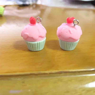 10db Szimulációs Cupcakes Aranyos medálok medálokhoz barkácsolás fülbevaló nyaklánc ékszer kiegészítők keresése