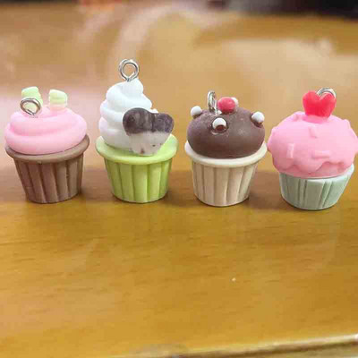 10db Szimulációs Cupcakes Aranyos medálok medálokhoz barkácsolás fülbevaló nyaklánc ékszer kiegészítők keresése